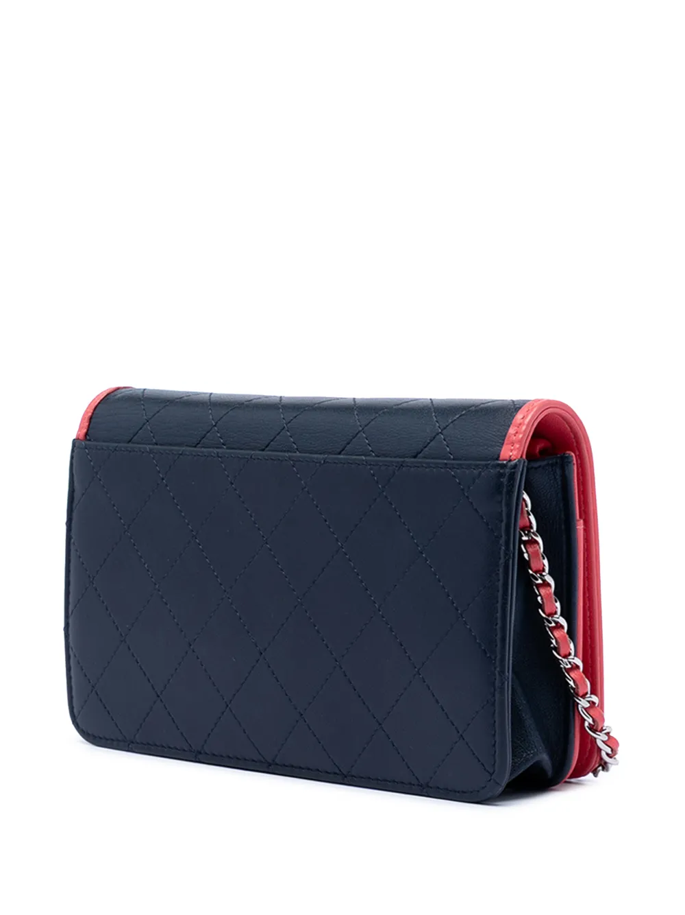 2019 Quilted Lambskin Color Pop Cc Wallet On Chain Crossbody Bag