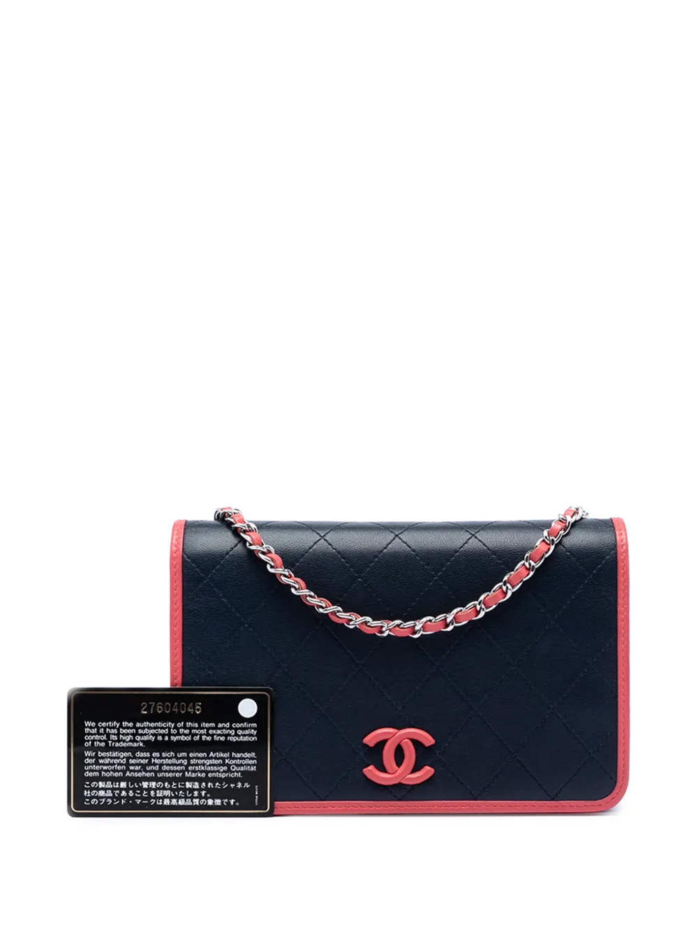 2019 Quilted Lambskin Color Pop Cc Wallet On Chain Crossbody Bag