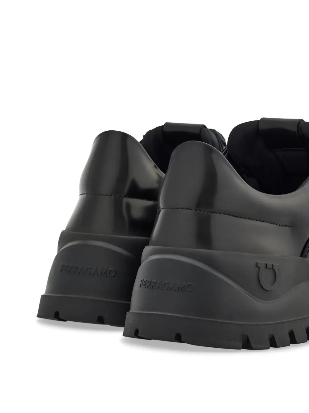 Ferragamo Brenta derby schoenen Zwart