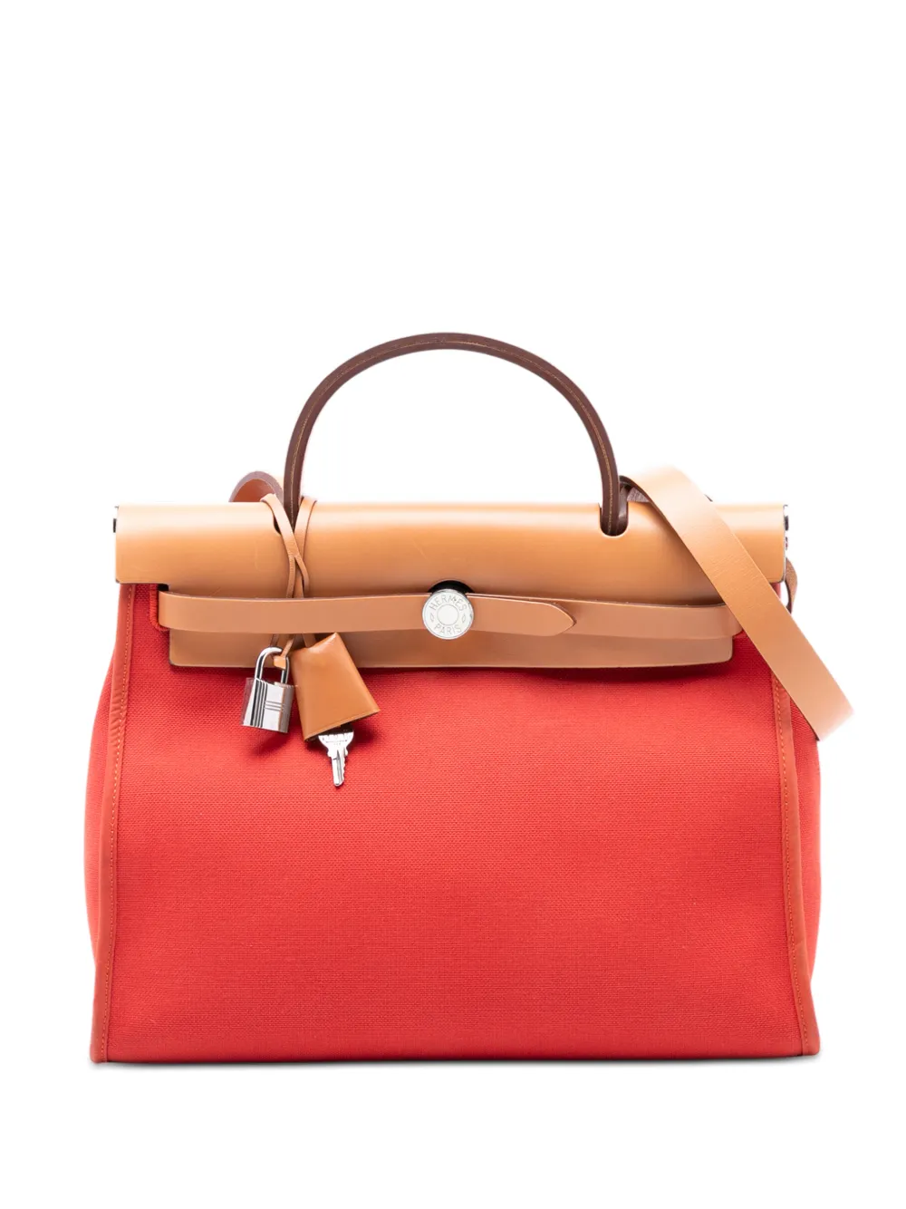 Hermès Pre-Owned 2017 Toile Herbag Zip 31 satchel - Marrone