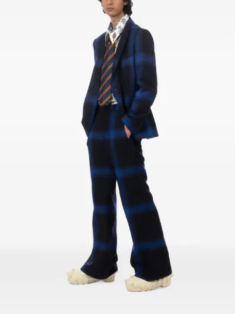 Walter Van Beirendonck check-pattern wool blazer