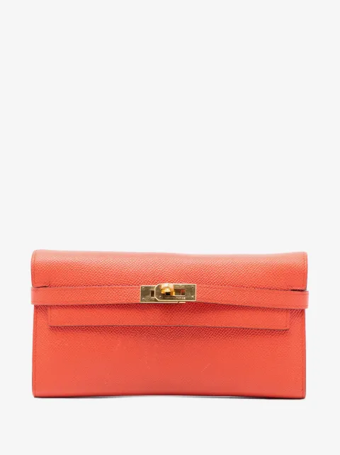 Hermès Pre-Owned 2018 Epsom Kelly Longue Wallet long wallets