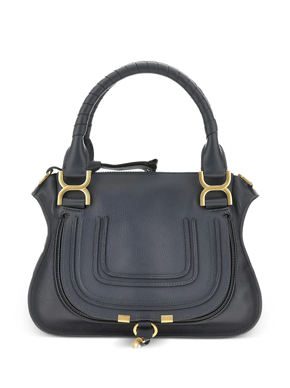 Chloé small Marcie leather tote bag - Blau