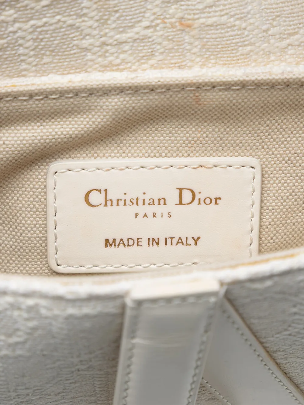 Christian Dior Pre-Owned 2020 Mini Oblique Canvas Saddle Bag
