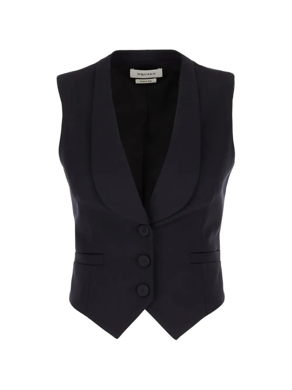 Alexander McQueen buttoned vest - Blau