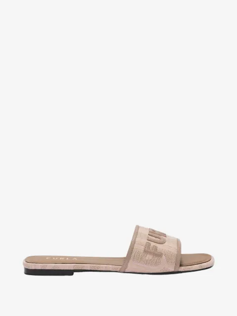 Furla sandalias con logo