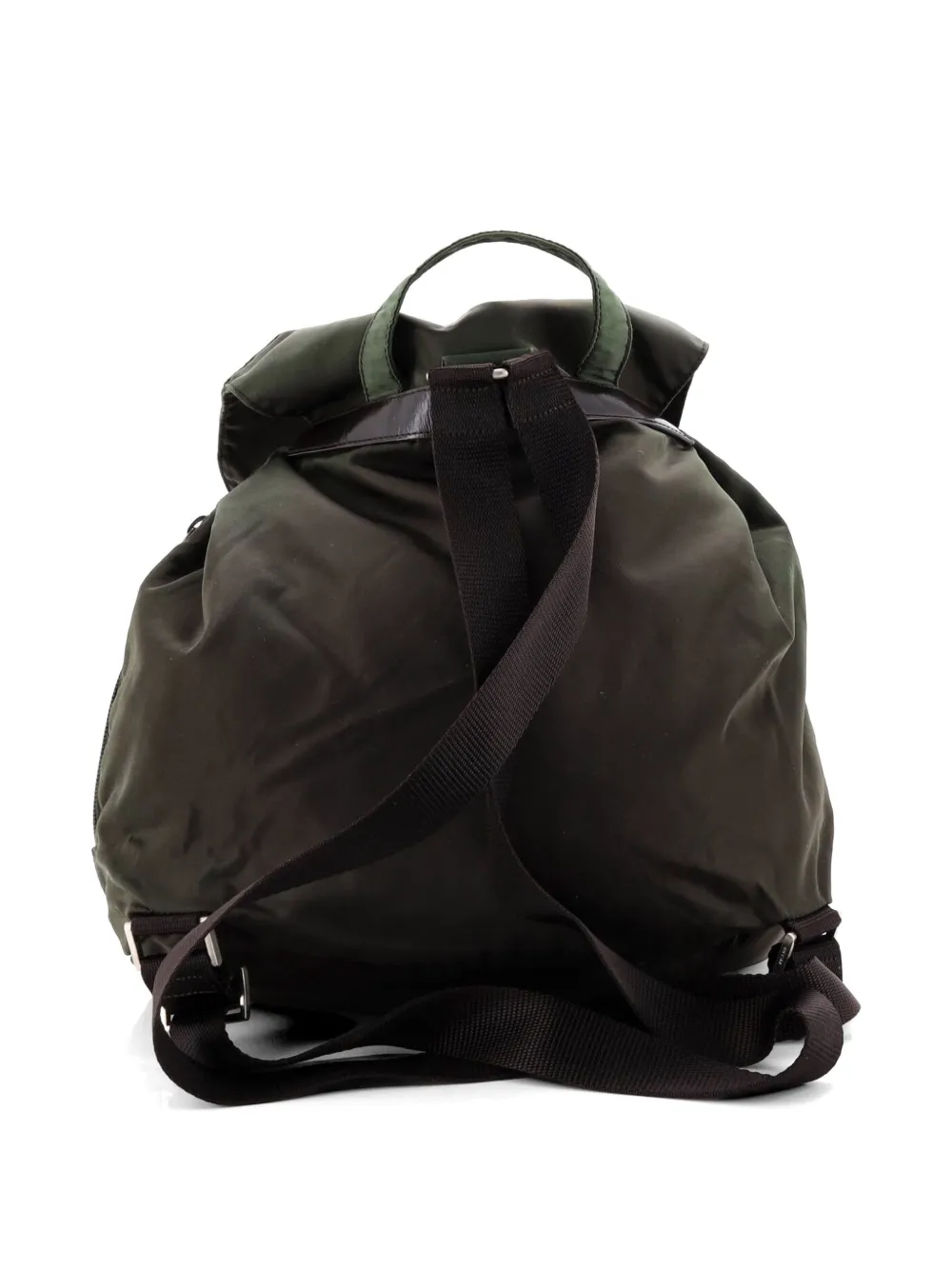 Vela Double Front Pocket Tessuto With Saffiano Leather Medium Backpack