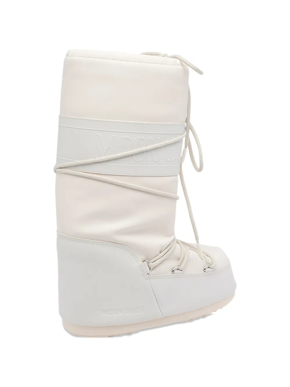Moon Boot logo lace boots Beige