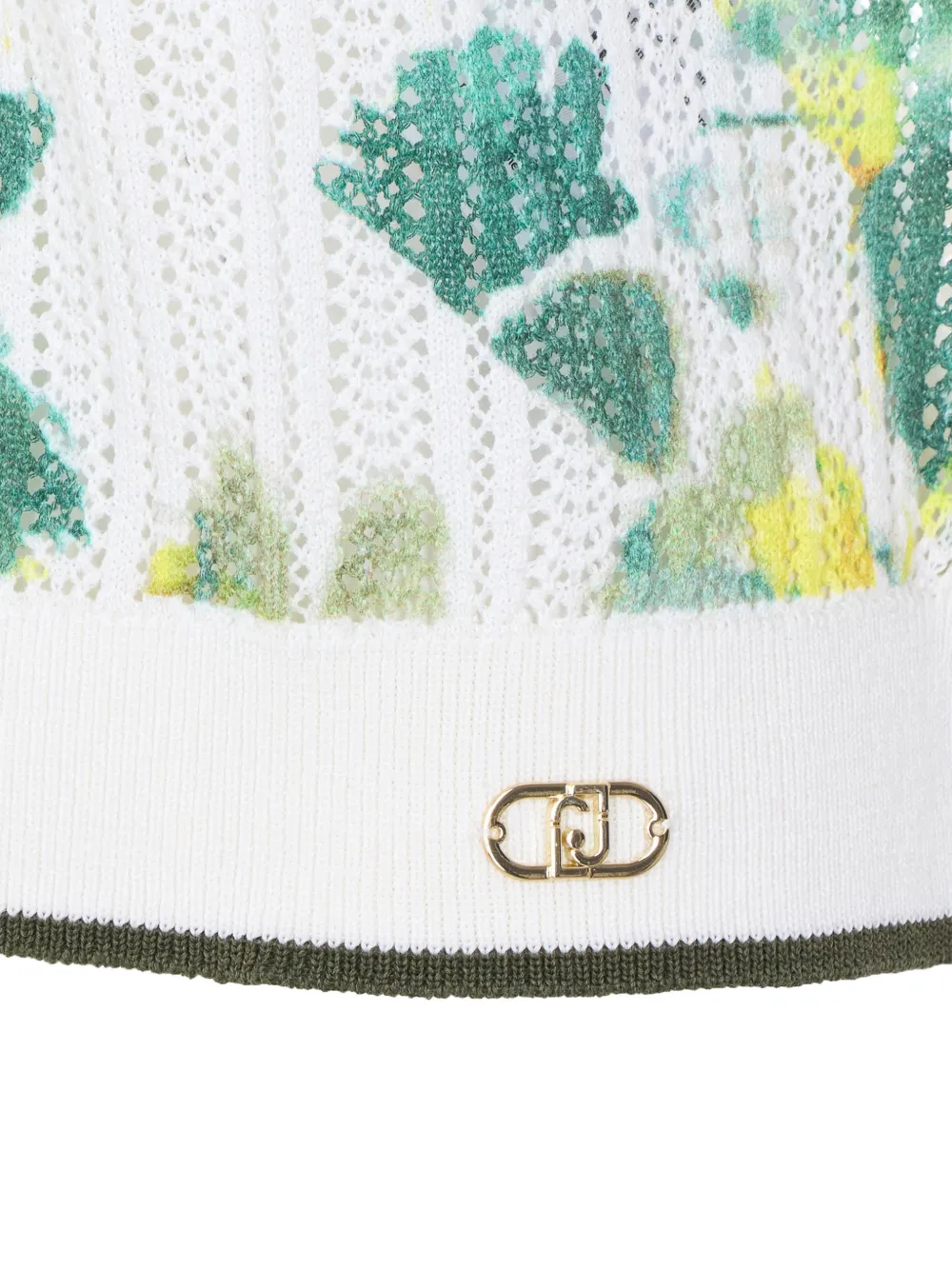 Floral-Print Boat-Neck T-Shirt