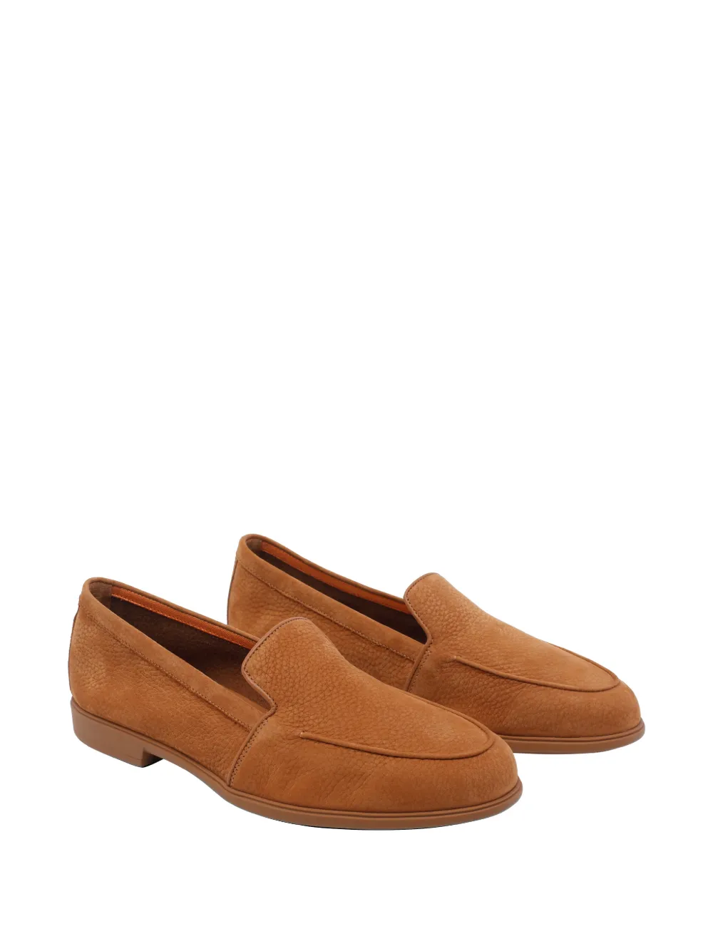Santoni Loafers met ronde neus Bruin