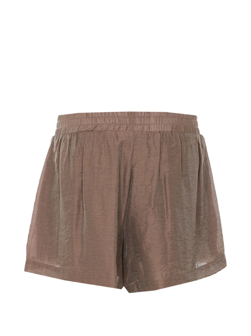  Ele Elasticated-waistband Shorts - Brown 