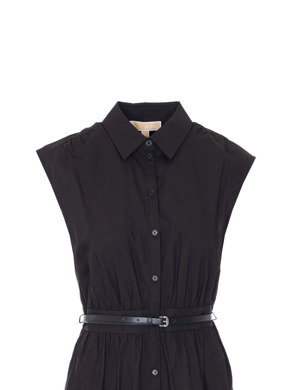 Shirt-Collar Midi Dress