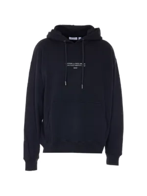 Off-White graphic-print Cotton Hoodie | Black | FARFETCH CA