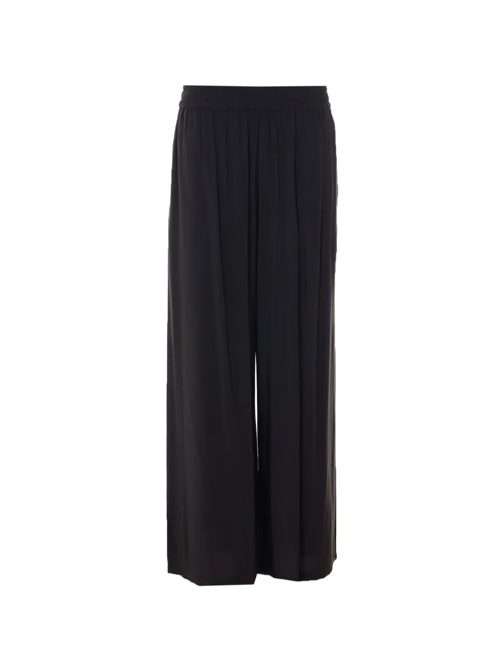  Ele Elastic-waist Palazzo Pants - Black 