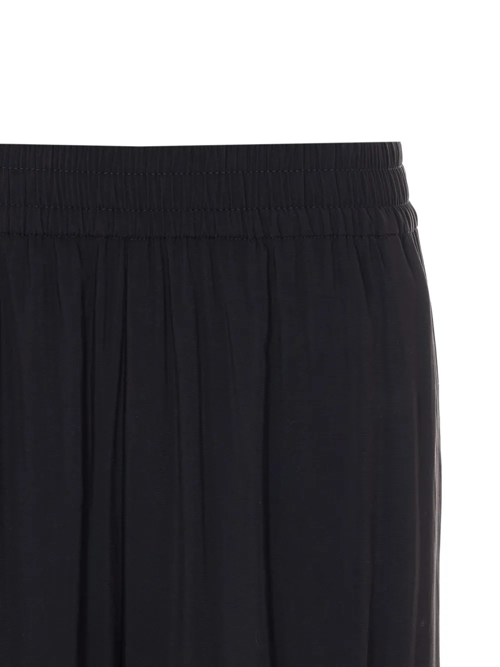  Ele Elastic-waist Palazzo Pants - Black 