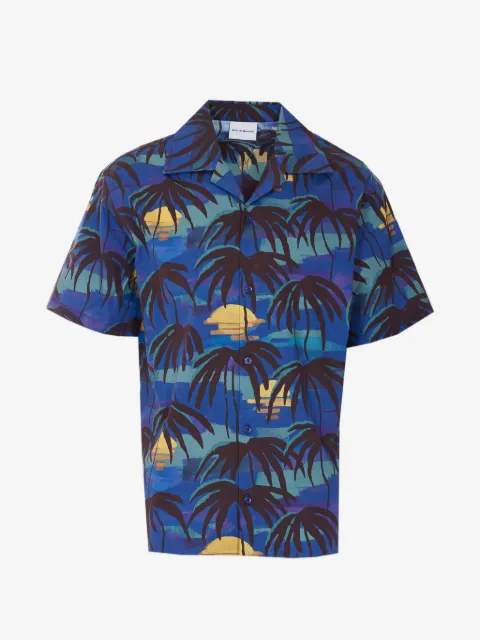 Drôle De Monsieur palm-tree short-sleeve shirt