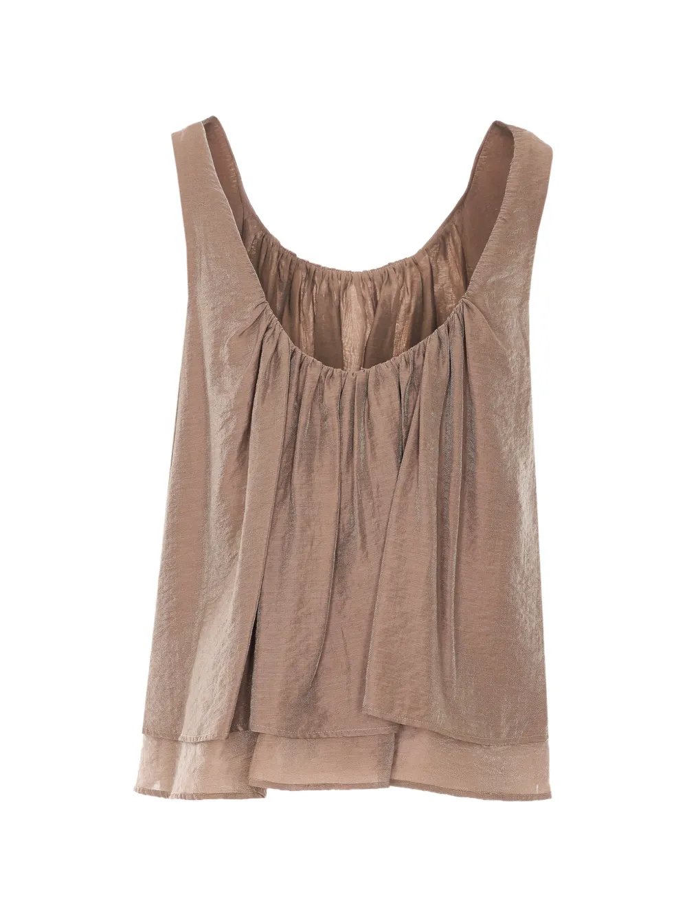  Ele Draped-detail Top - Neutrals 