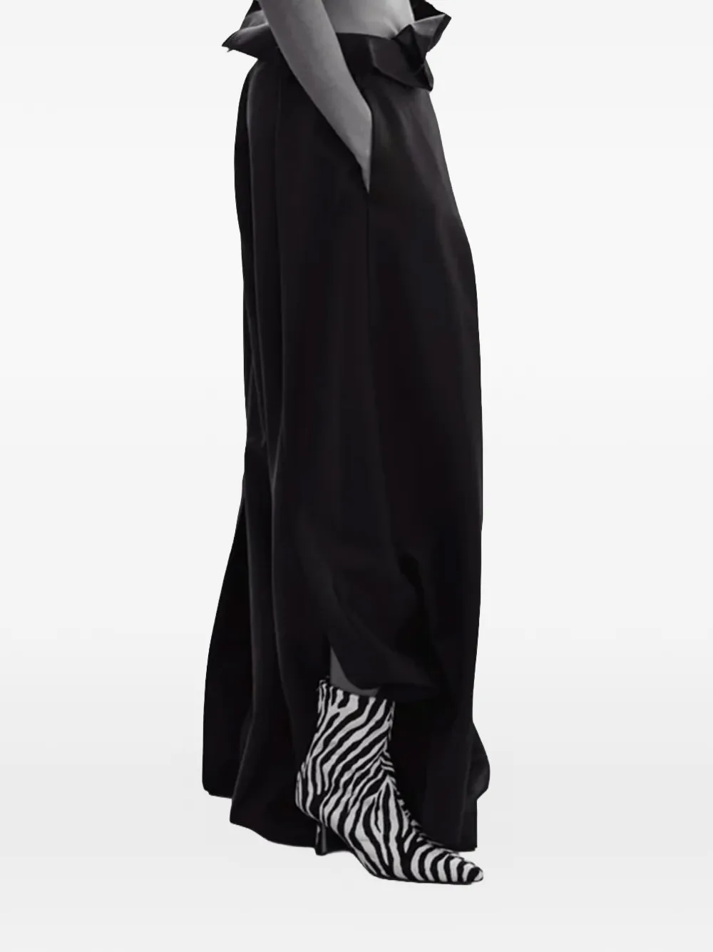 Studio Amelia Petra enkellaarzen met zebraprint Wit