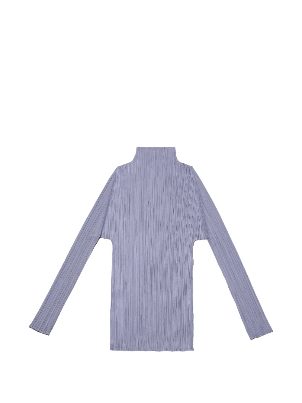 Pleats Please Issey Miyake pleated funnel-neck top - Grigio