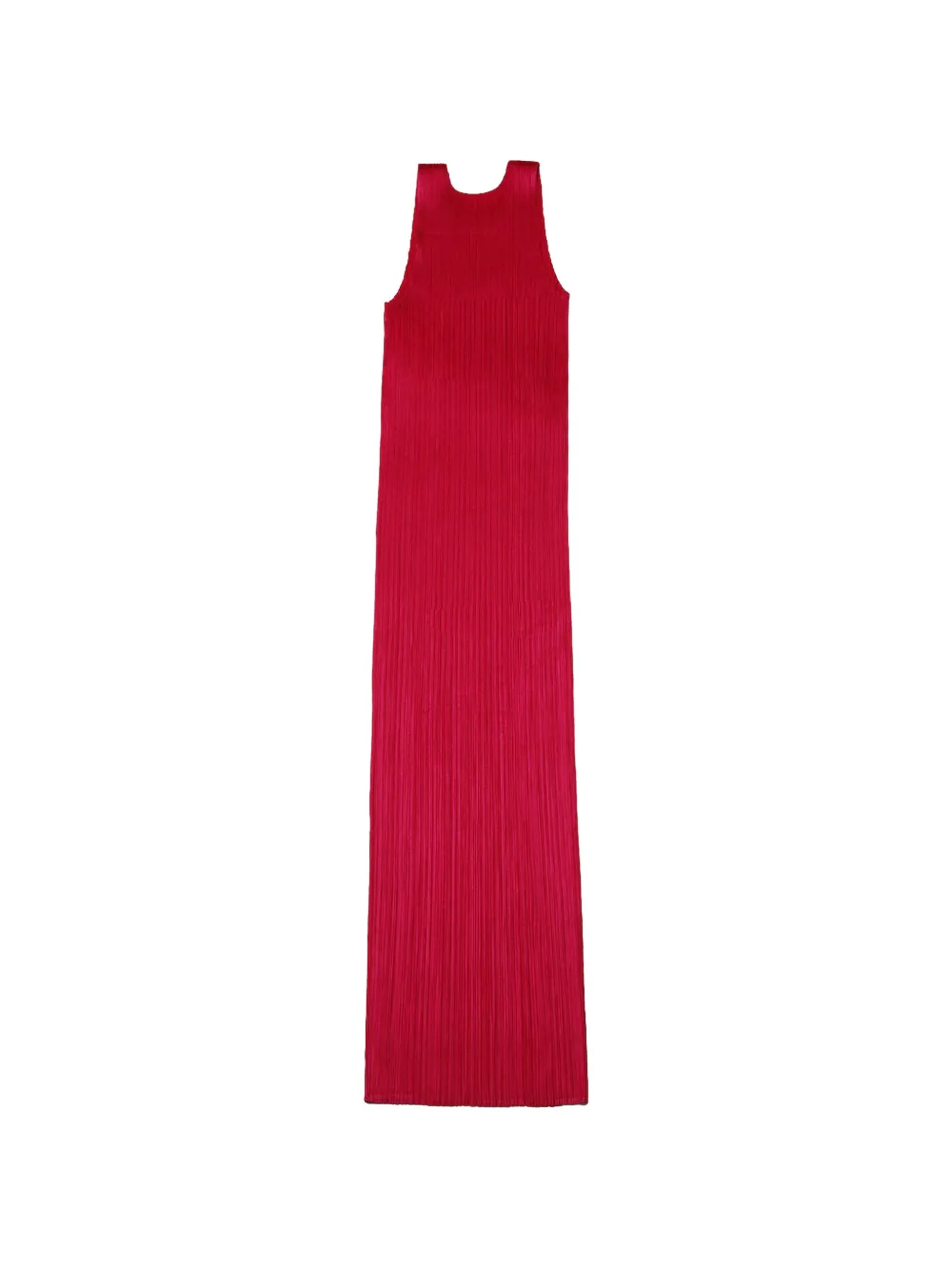 Pleats Please Issey Miyake Geplooide jurk Rood