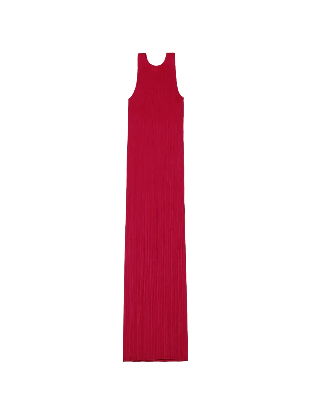 Pleats Please Issey Miyake pleated dress - Rosso