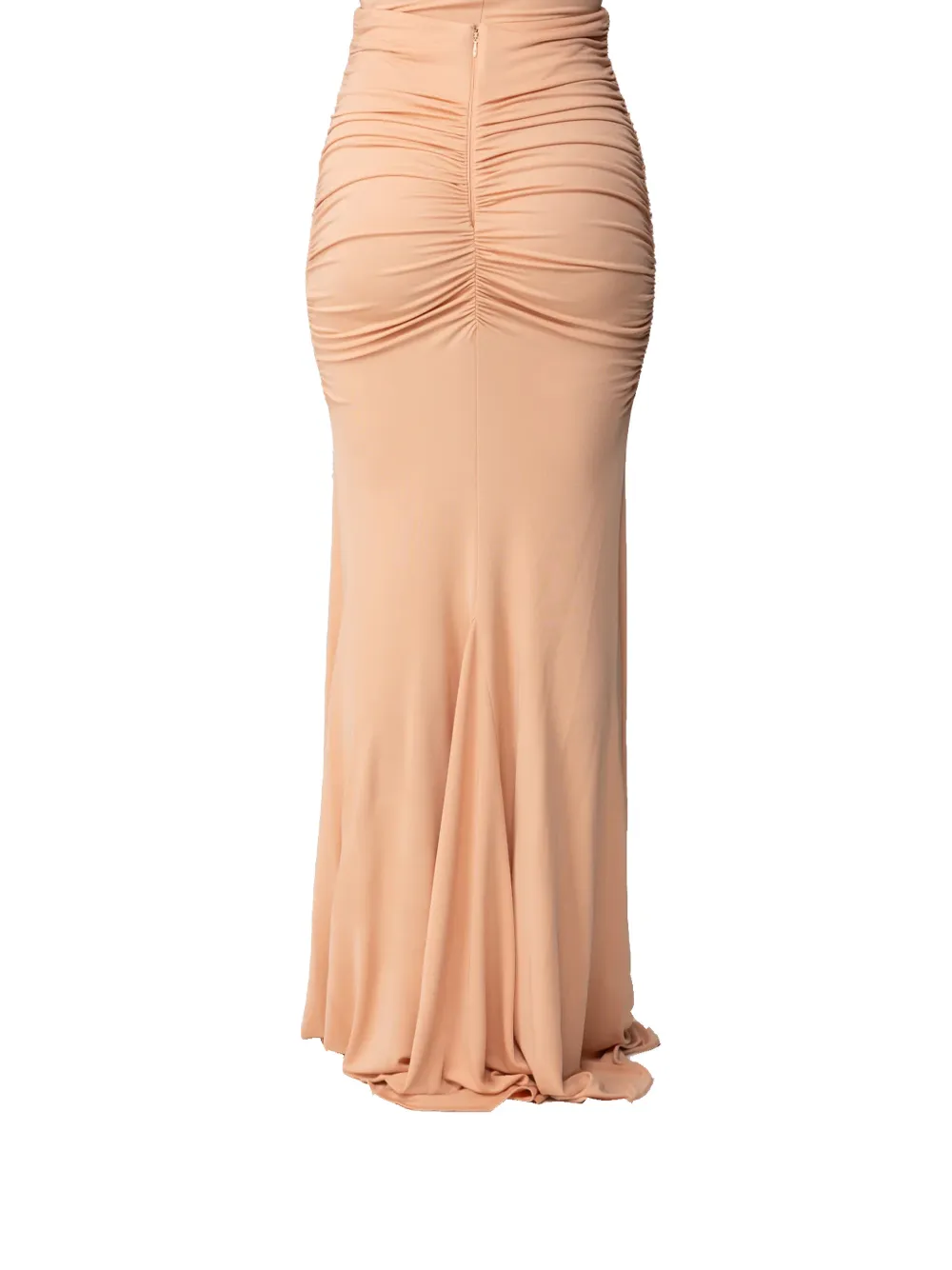  Elisabetta Franchi Ruched Long Skirt - Neutrals 
