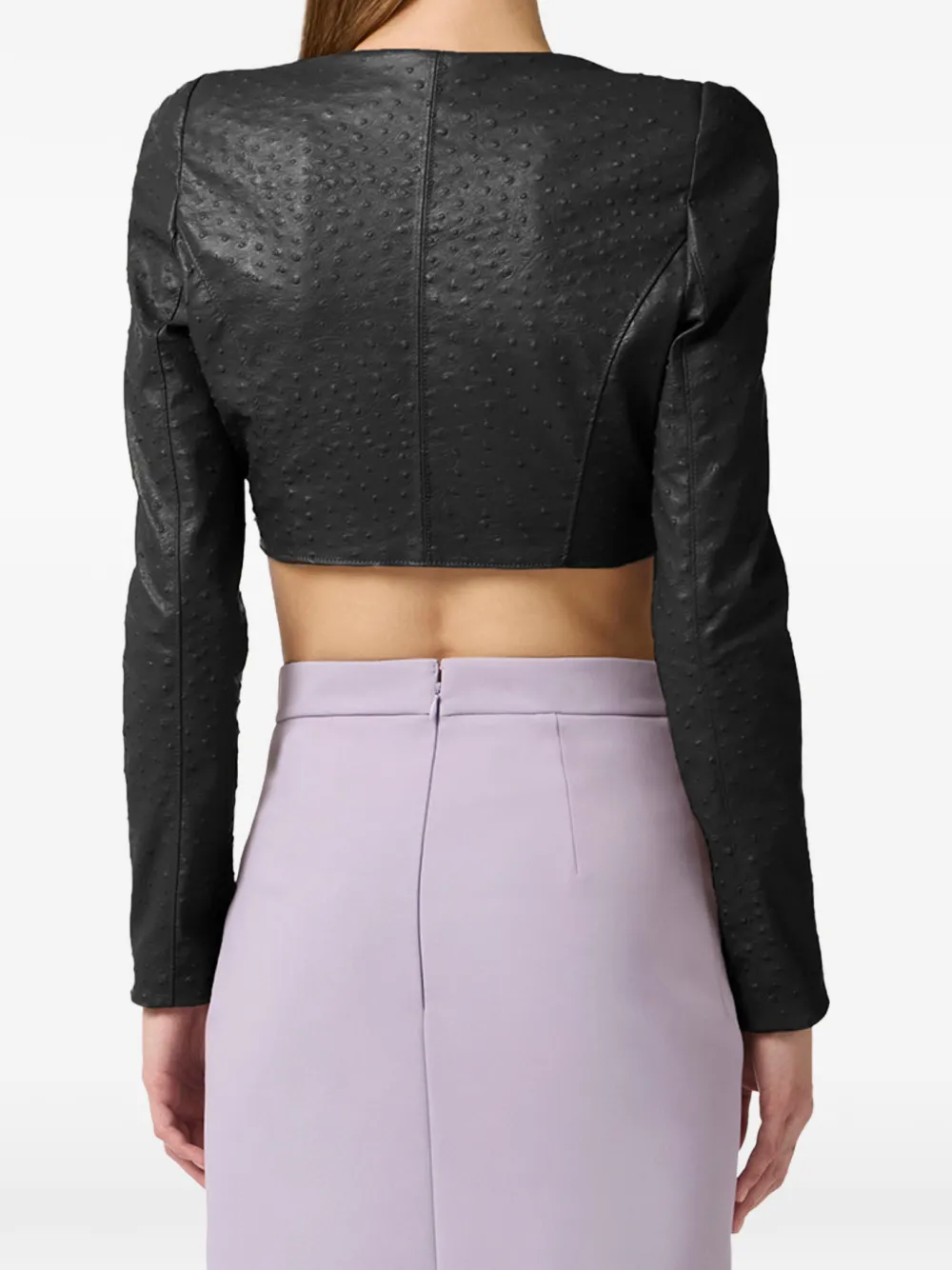  Elisabetta Franchi Zip Front Jacket - Black 