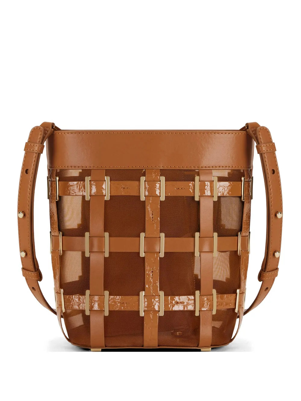 Elisabetta Franchi woven leather tote bag - Marrone