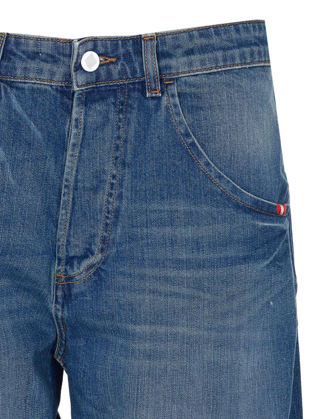  Amish Slub Wrinkled Jeans - Blue 