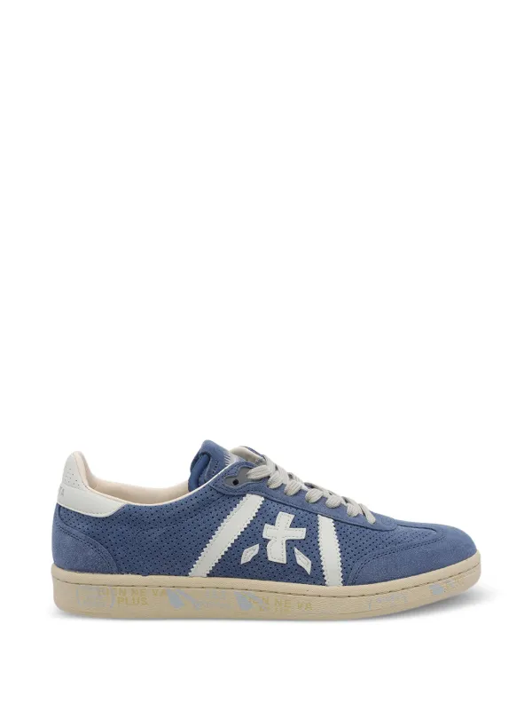 Premiata Bonnie 8033 Perforated Logo Sneakers | Blue | FARFETCH