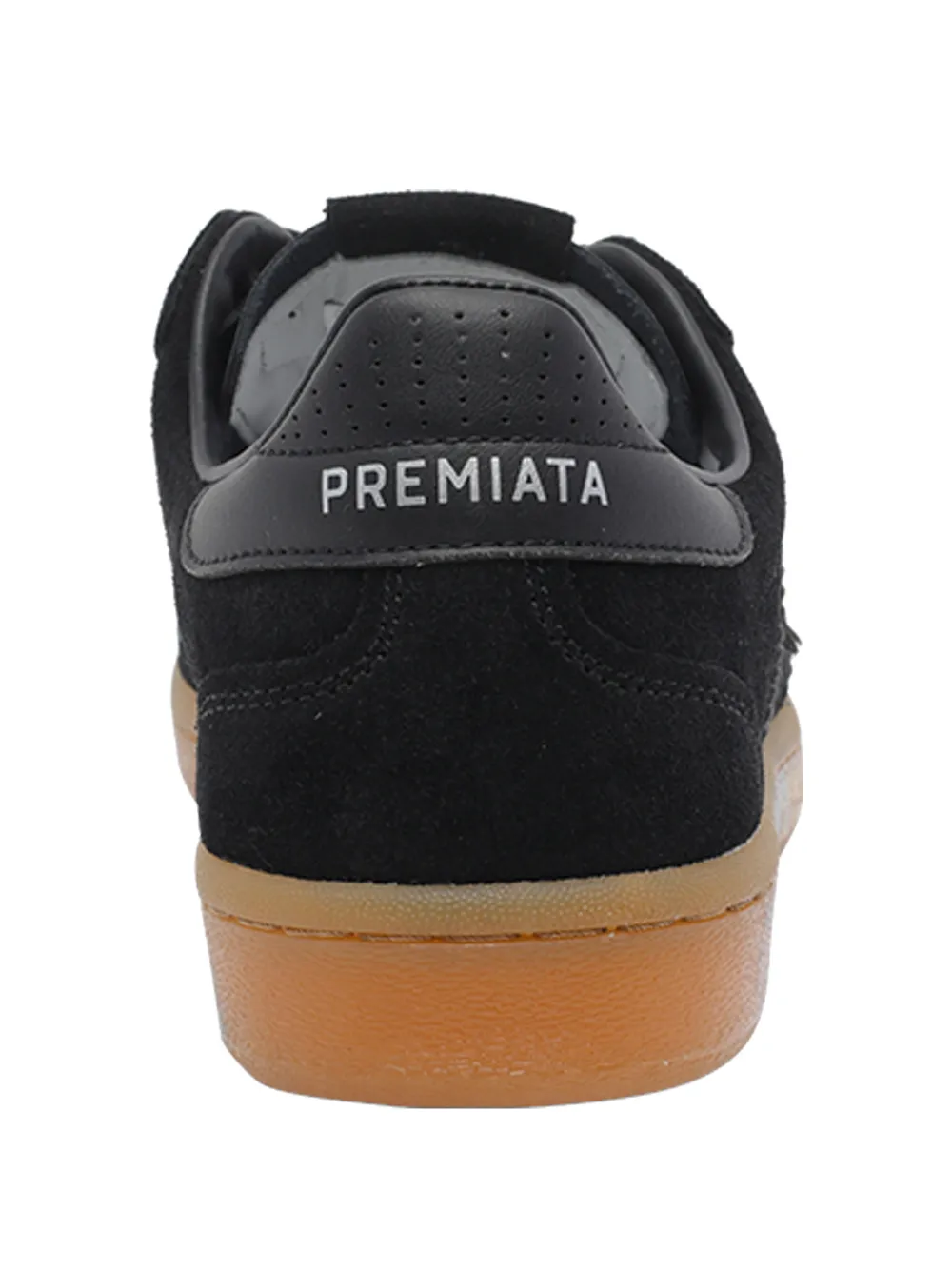 Premiata Bonnie 8199 suède sneakers met ronde neus Zwart