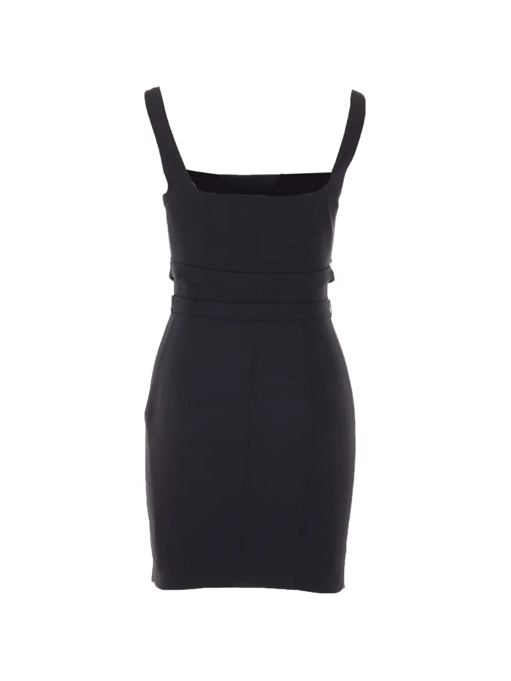 Belt Boat Neck Dress