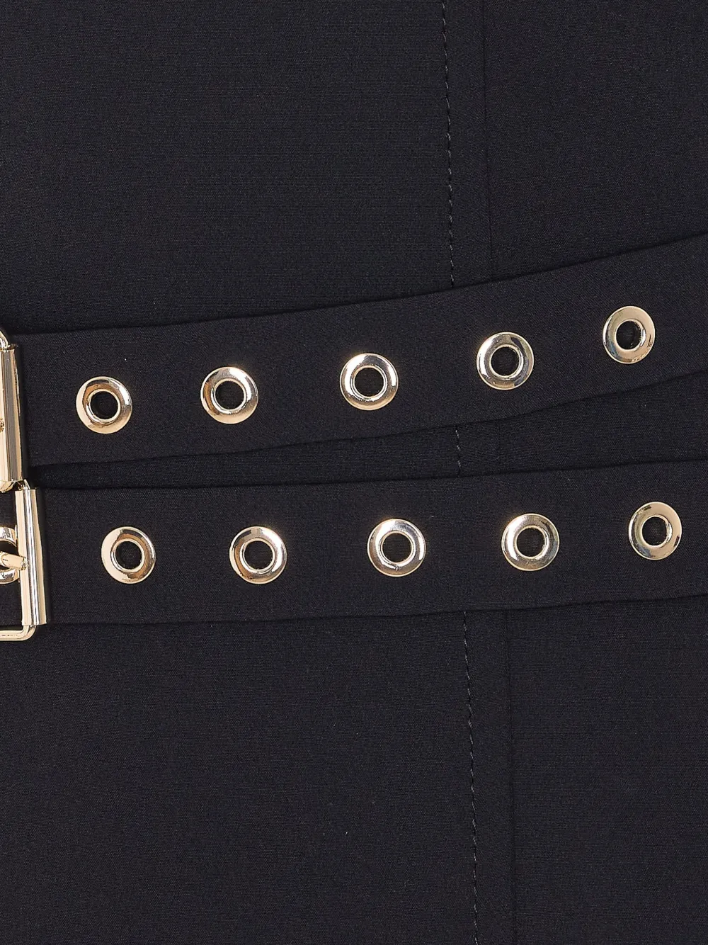 Belt Boat Neck Dress
