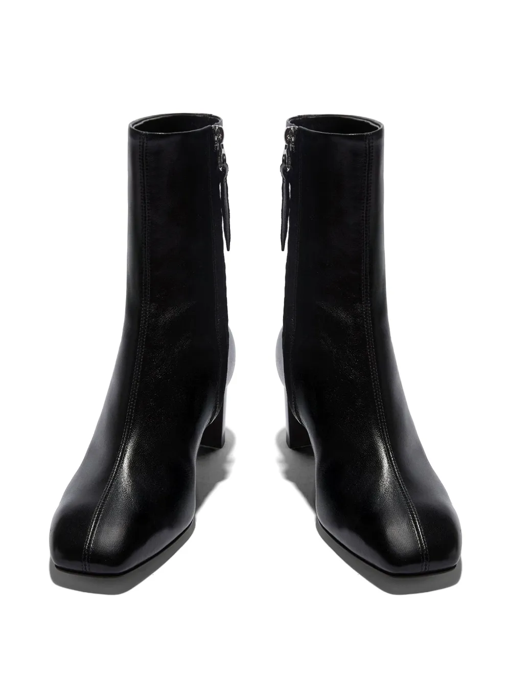 Aeyde Millie square-toe boots Zwart