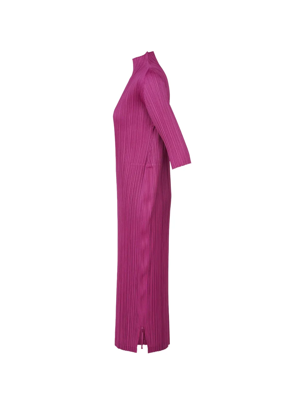 Pleats Please Issey Miyake Geplooide jurk met hoge hals Roze
