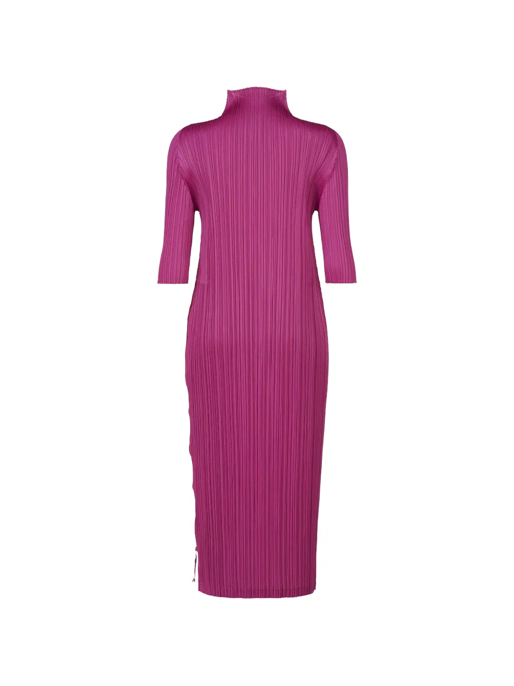 Pleats Please Issey Miyake Geplooide jurk met hoge hals Roze