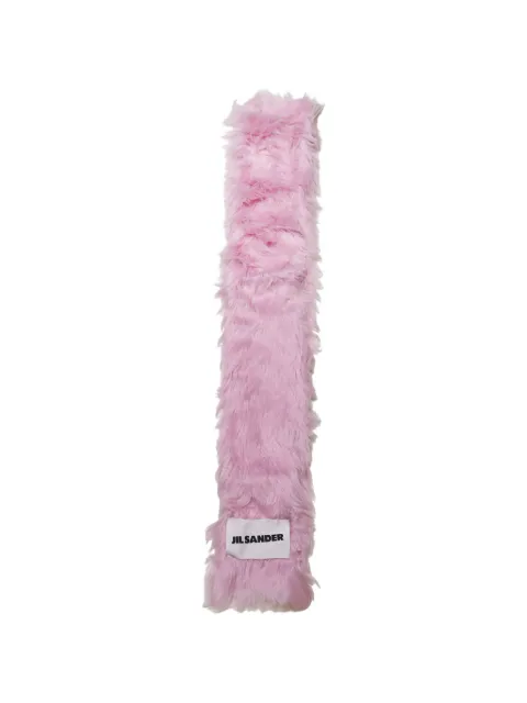 Jil Sander faux fur scarf