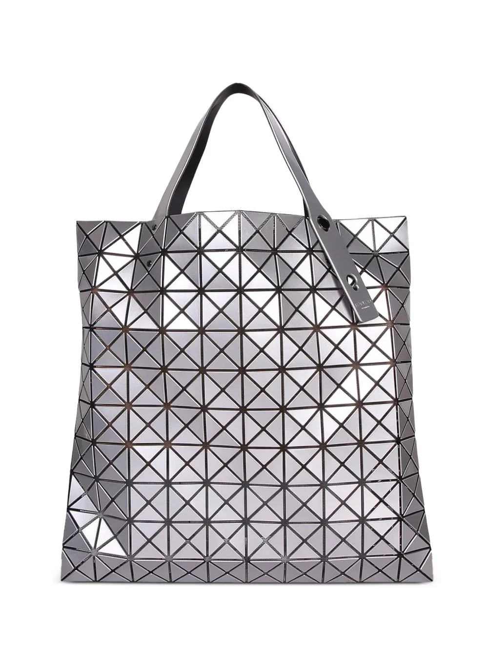 Bao Bao Issey Miyake geometric panelled shoulder bag - Argento