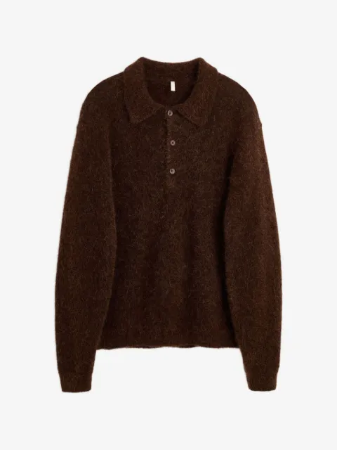 Sunflower button collared polo top
