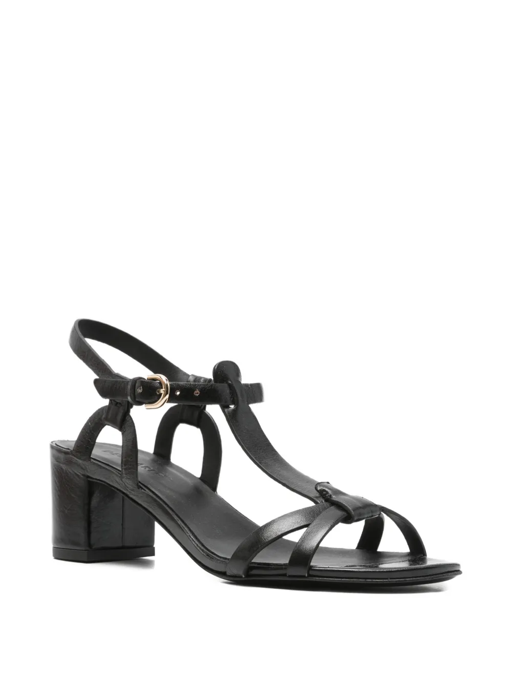 Del Carlo Sandalen met T-bandje Zwart