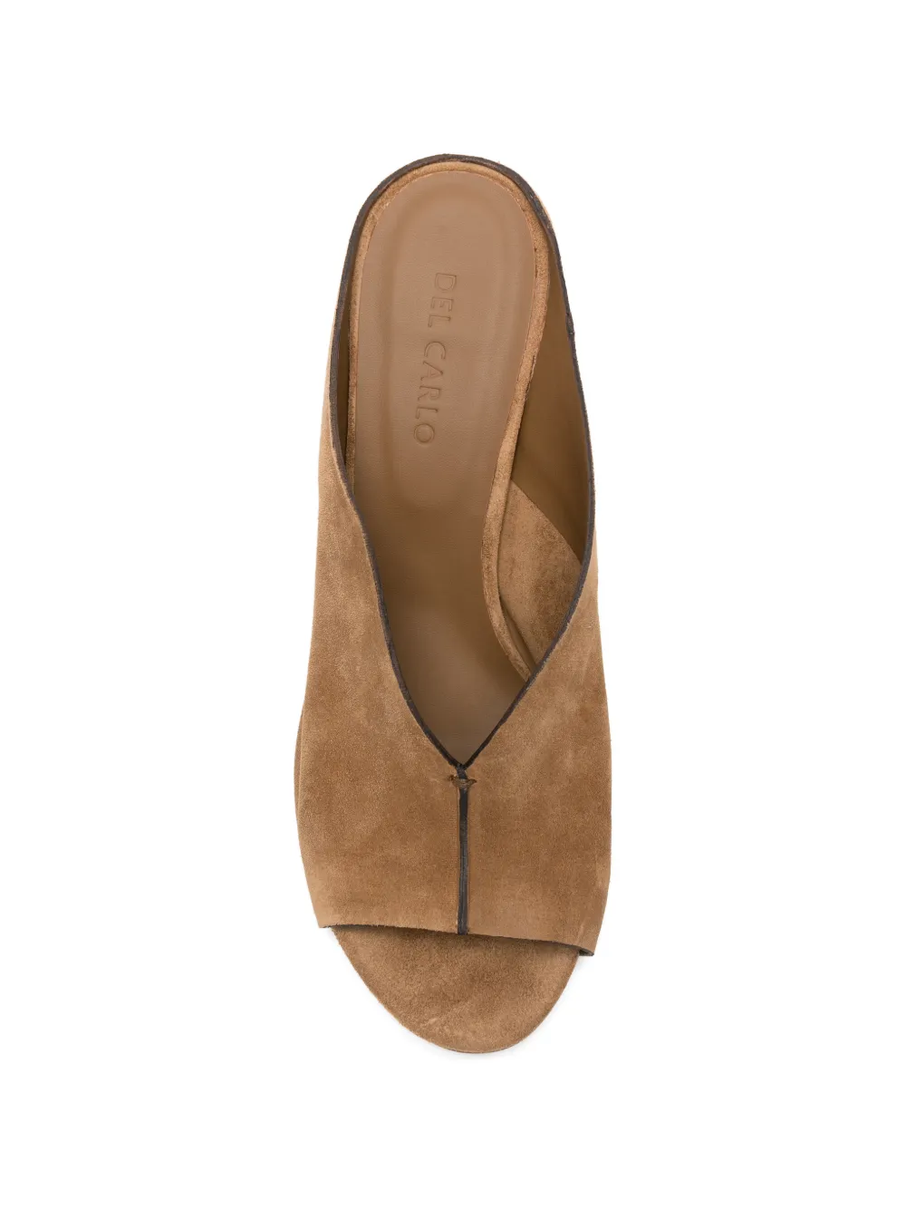 Del Carlo Sandalen met ronde neus Bruin