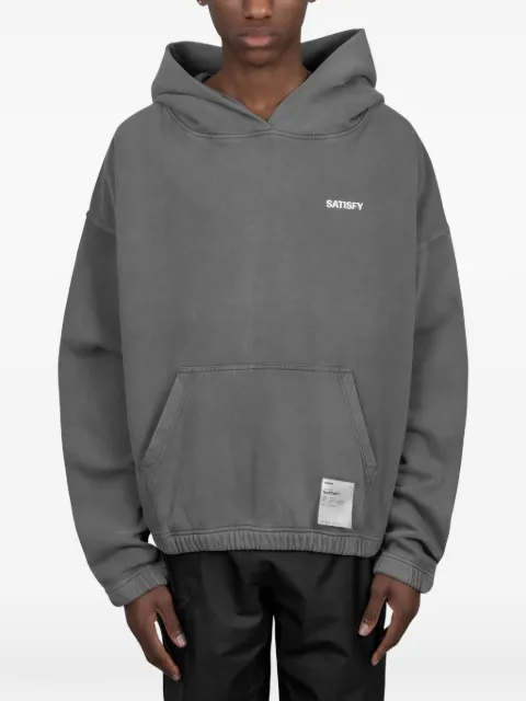 Satisfy logo-print hoodie