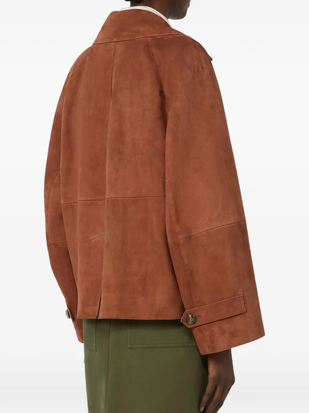 Double-Breasted Suede Jacket