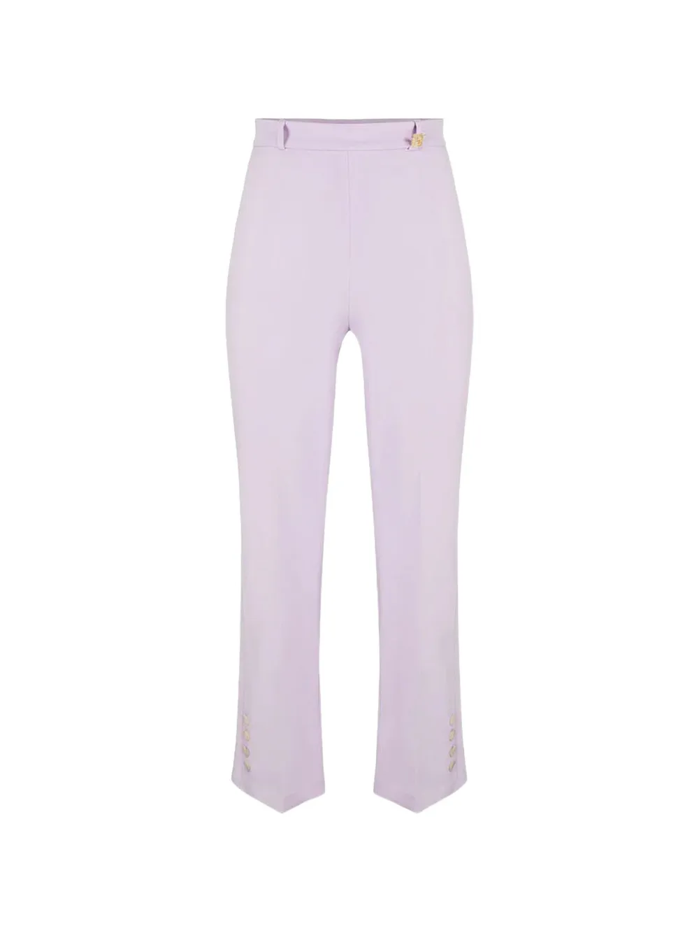 Elisabetta Franchi crepe button trousers - Violett