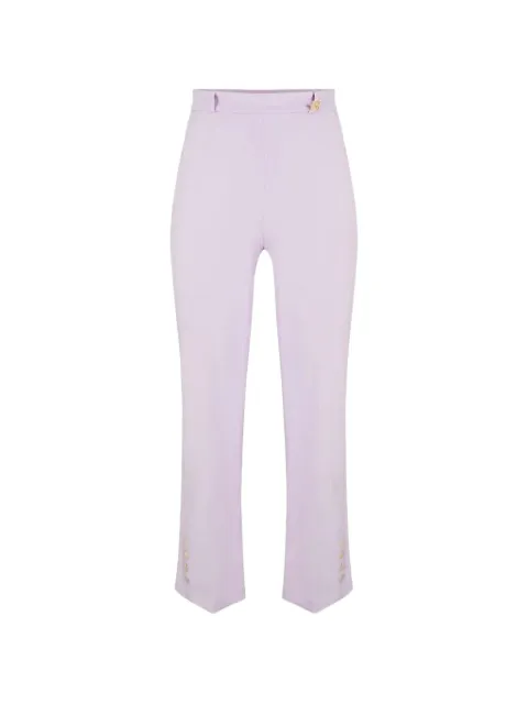 Elisabetta Franchi crepe button trousers