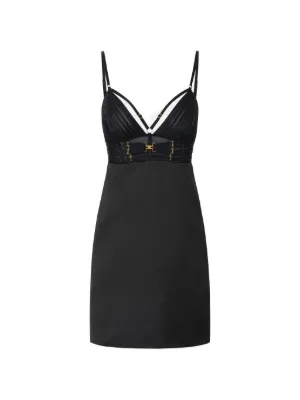 magda butrym rosette mini dress Magda Butrym Rosette Mini Dress in Blue