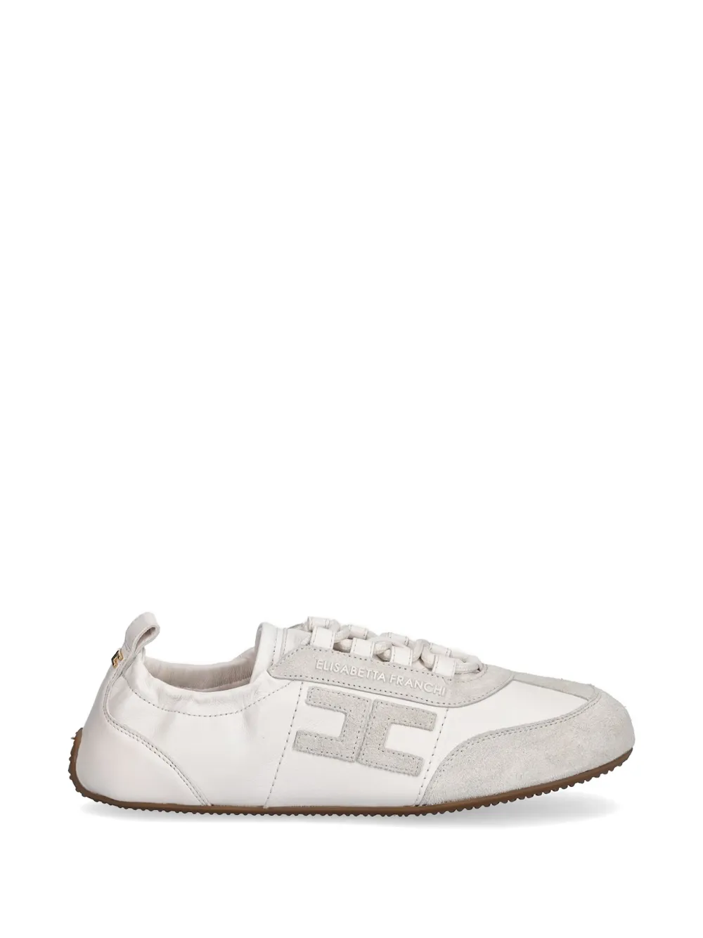Elisabetta Franchi logo sneakers Beige