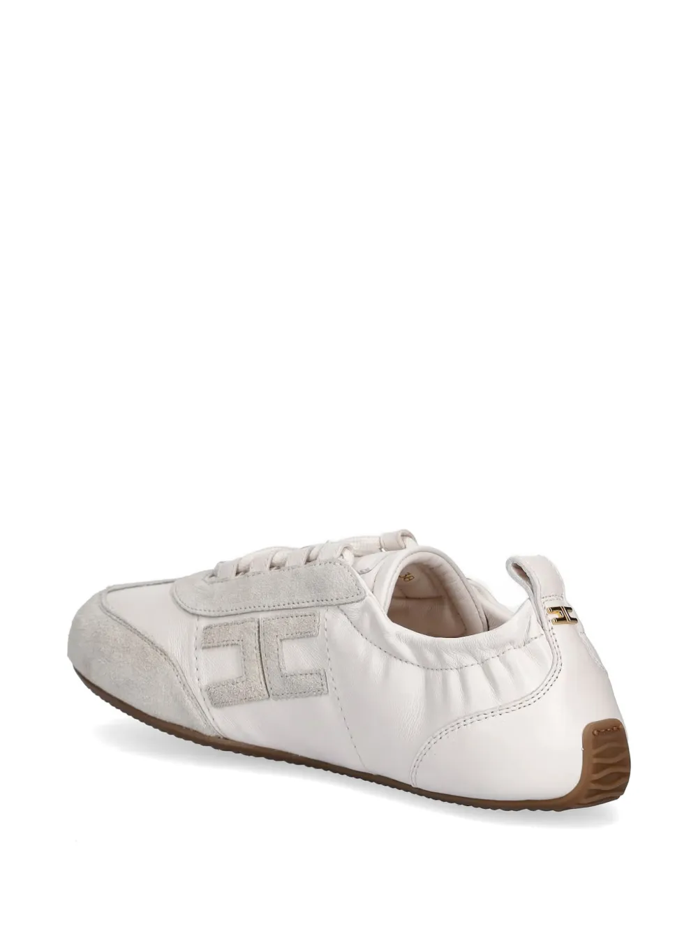 Elisabetta Franchi logo sneakers Beige