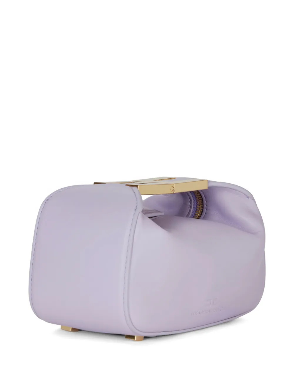 Elisabetta Franchi Hardware mini-tas met logo Paars