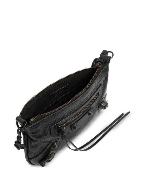 Balenciaga Le City Leather Shoulder Bag | Black | FARFETCH CH